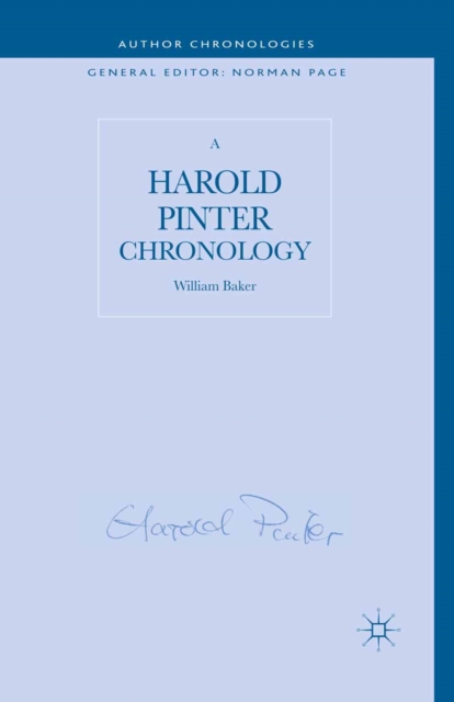 Harold Pinter Chronology