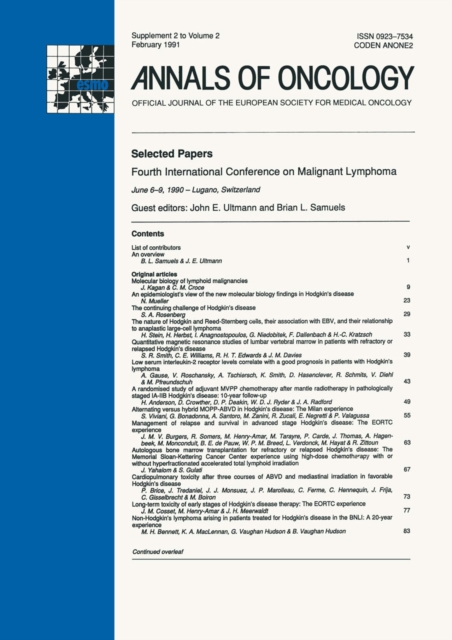 Annals of Oncology