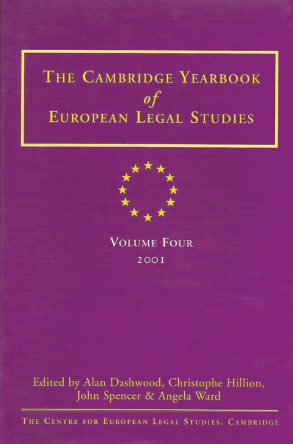 Cambridge Yearbook of European Legal Studies  Vol 4, 2001