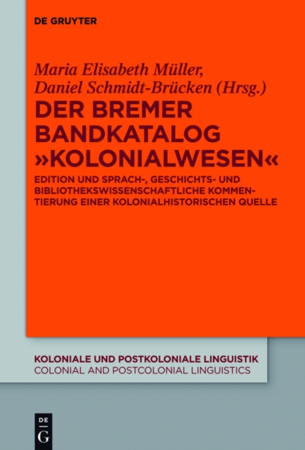 Der Bremer Bandkatalog „Kolonialwesen“