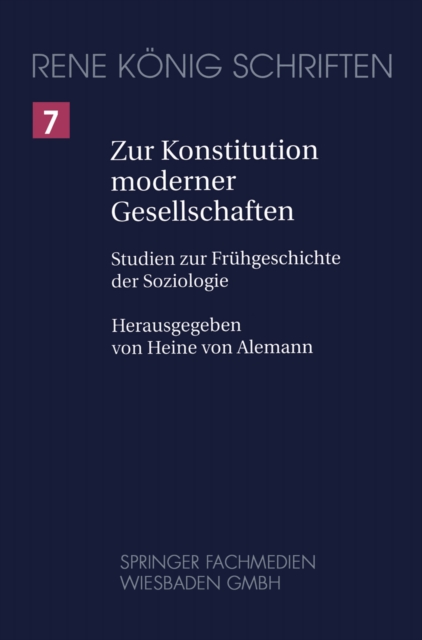 Zur Konstitution moderner Gesellschaften