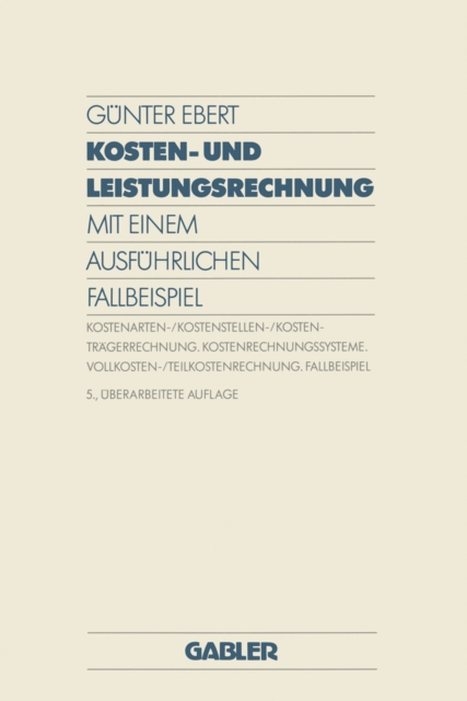 Kosten- und Leistungsrechnung