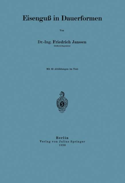 Eisenguß in Dauerformen