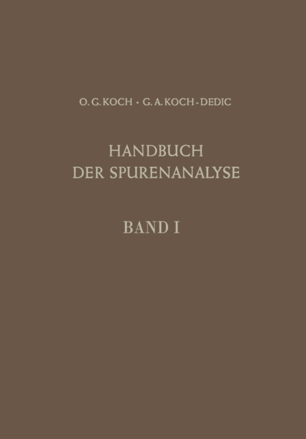 Handbuch der Spurenanalyse