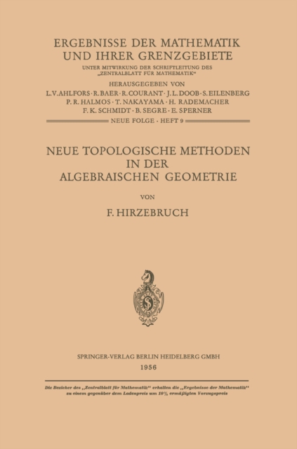 Neue Topologische Methoden in der Algebraischen Geometrie