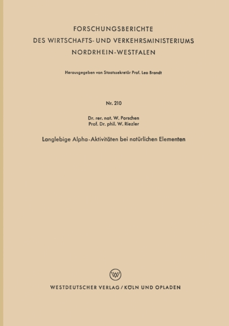 Langlebige Alpha-Aktivitäten bei natürlichen Elementen