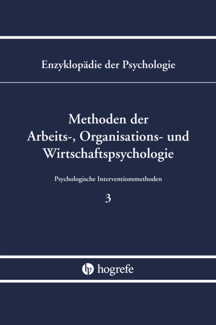 Methoden der Arbeits-, Organisations- und Wirtschaftspsychologie (B/III/3)