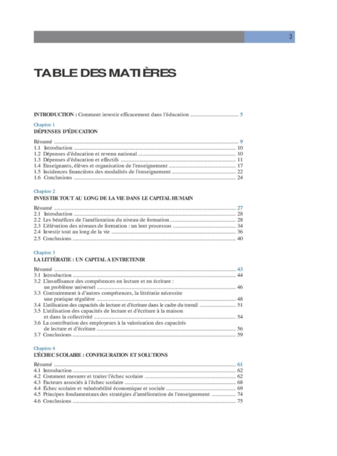 Analyse des politiques d'education 1997