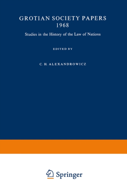 Studies in the History of the Law of Nations
