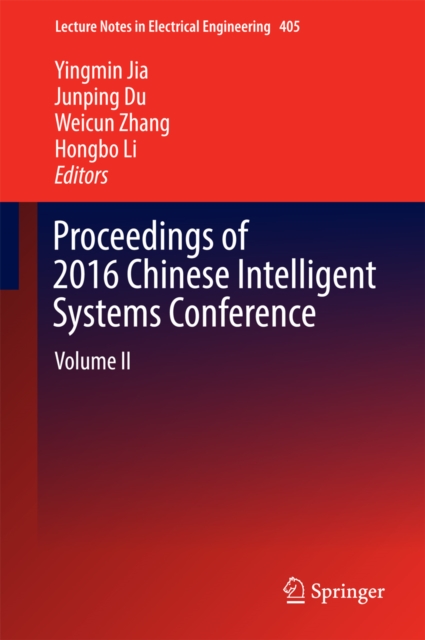 Proceedings of 2016 Chinese Intelligent Systems Conference