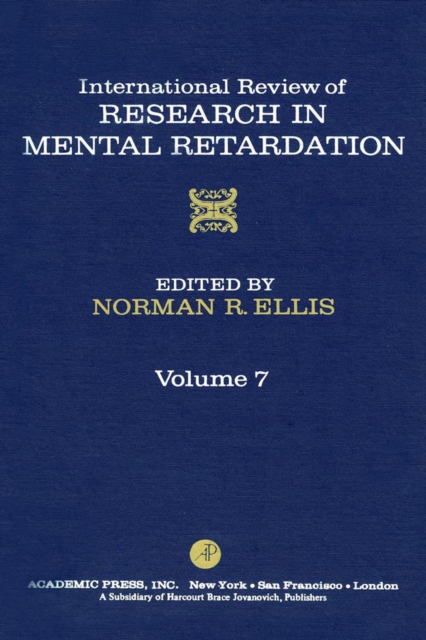 International Review of Research in Mental Retardation