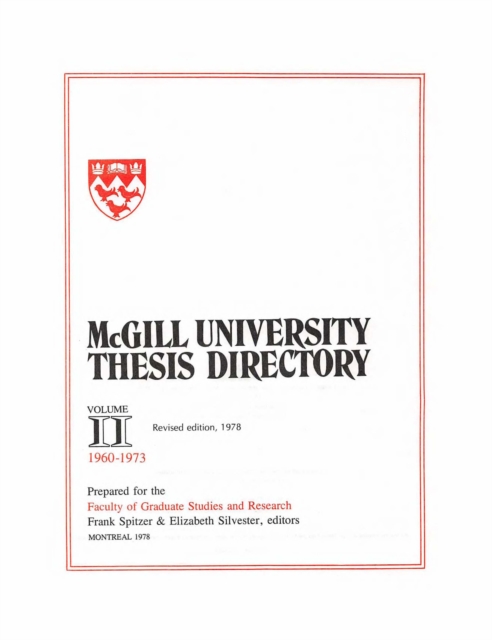 McGill University Thesis Directory