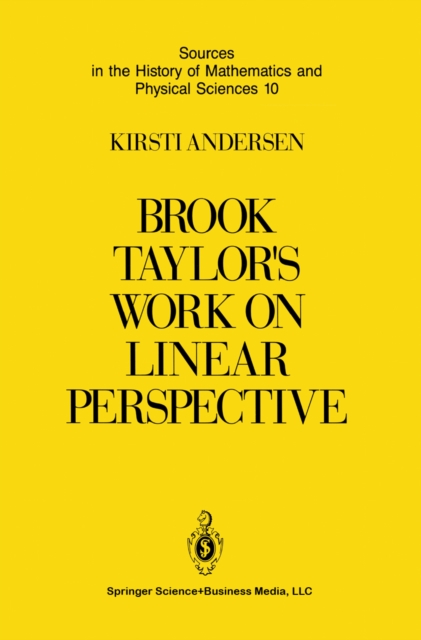 Brook Taylor's Work on Linear Perspective