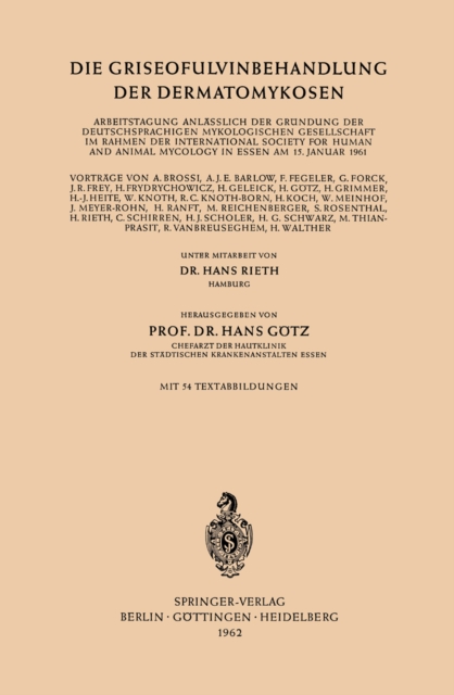 Die Griseofulvinbehandlung der Dermatomykosen