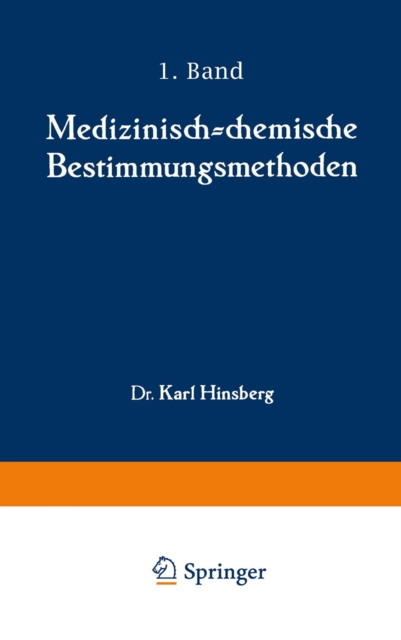 Medizinisch-chemische Bestimmungsmethoden