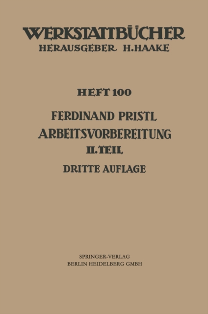 Arbeitsvorbereitung