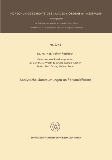 Analytische Untersuchungen an Polyamidfasern