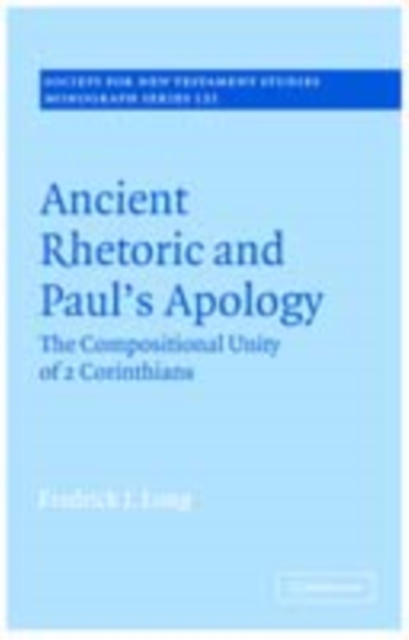 Ancient Rhetoric and Paul's Apology