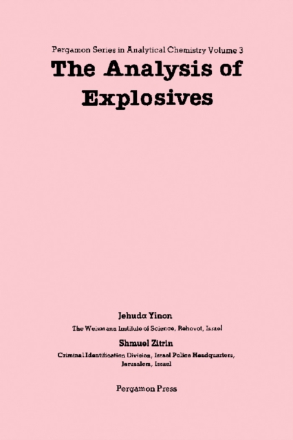 Analysis of Explosives