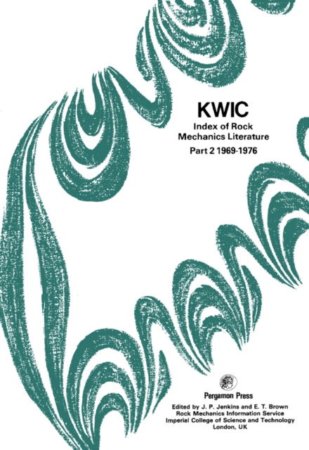 KWIC Index of Rock Mechanics Literature