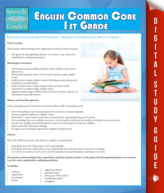 English Common Core 1st Grade (Speedy Study Guide)