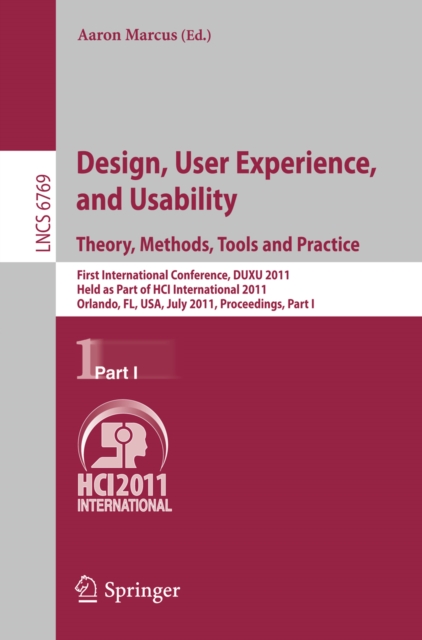 Design, User Experience, and Usability. Theory, Methods, Tools and Practice