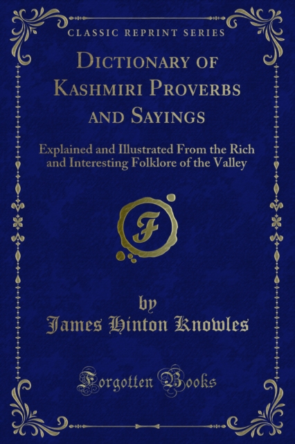 Dictionary of Kashmiri Proverbs and Sayings