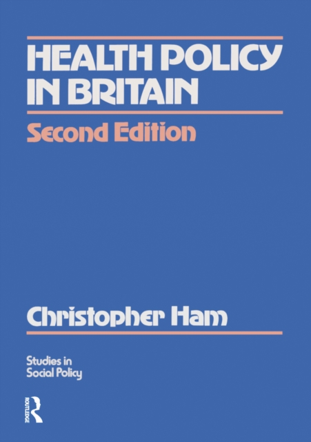 Health Policy in Britain