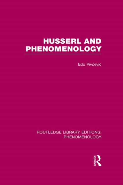 Husserl and Phenomenology