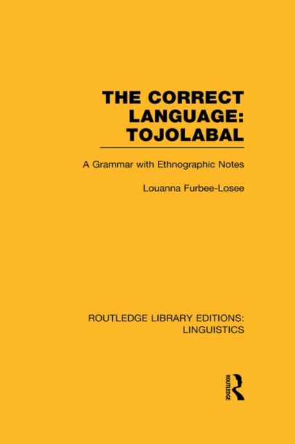 Correct Language: Tojolabal