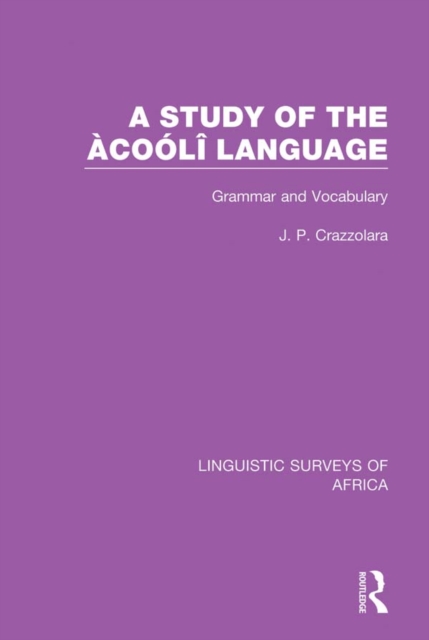 Study of the Acooli Language