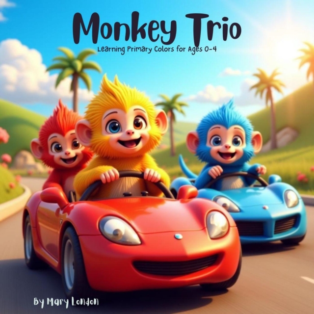 Monkey Trio Learning Primary Colors for Ages 0-4