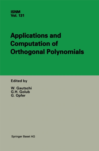 Applications and Computation of Orthogonal Polynomials