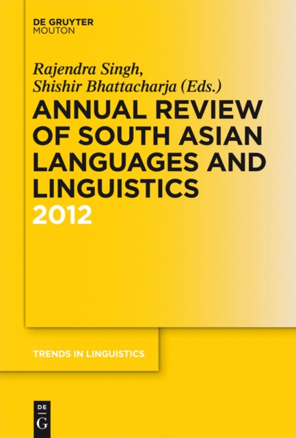 Annual Review of South Asian Languages and Linguistics