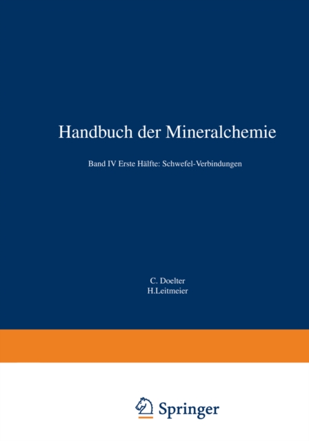 Handbuch der Mineralchemie