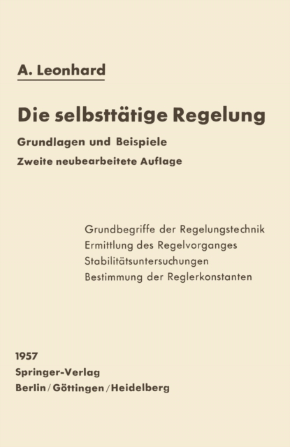 Die selbsttätige Regelung