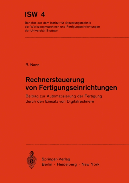 Rechnersteuerung von Fertigungseinrichtungen