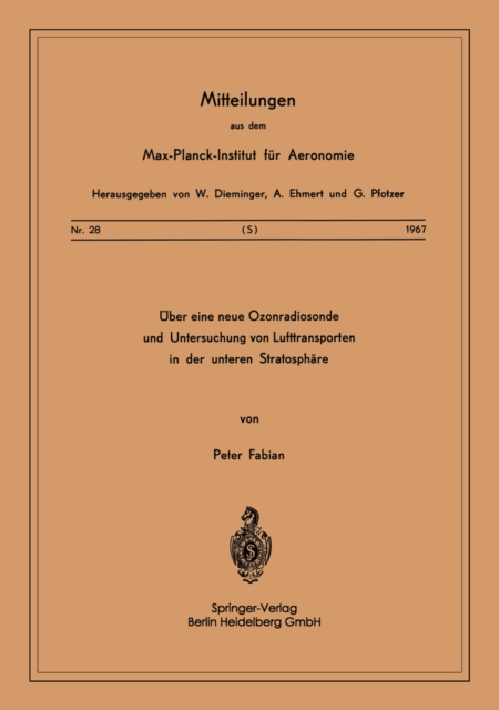 Über eine Neue Ozonradiosonde und Untersuchung von Lufttransporten in der Unteren Stratosphäre