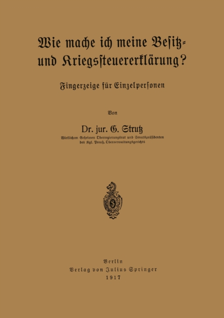 Wie mache ich meine Besitz- und Kriegssteuererklärung?
