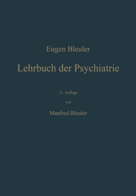 Lehrbuch der Psychiatrie
