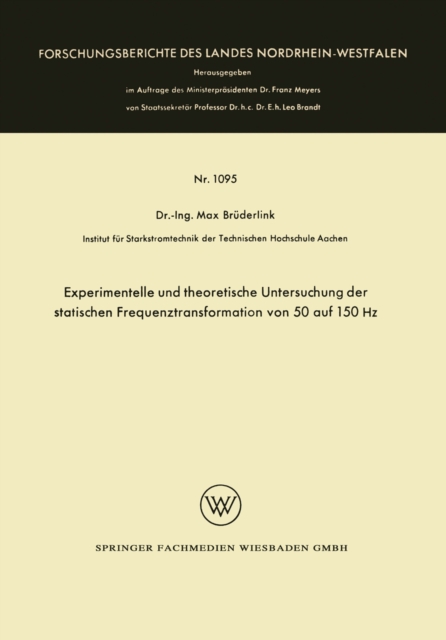 Experimentelle und theoretische Untersuchung der statischen Frequenztransformation von 50 auf 150 Hz