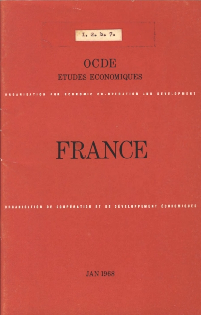 Etudes economiques de l'OCDE : France 1968