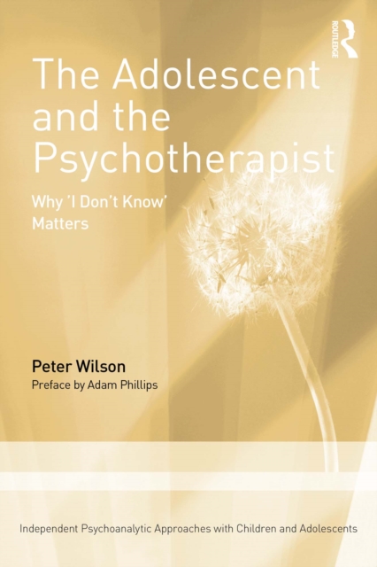Adolescent and the Psychotherapist