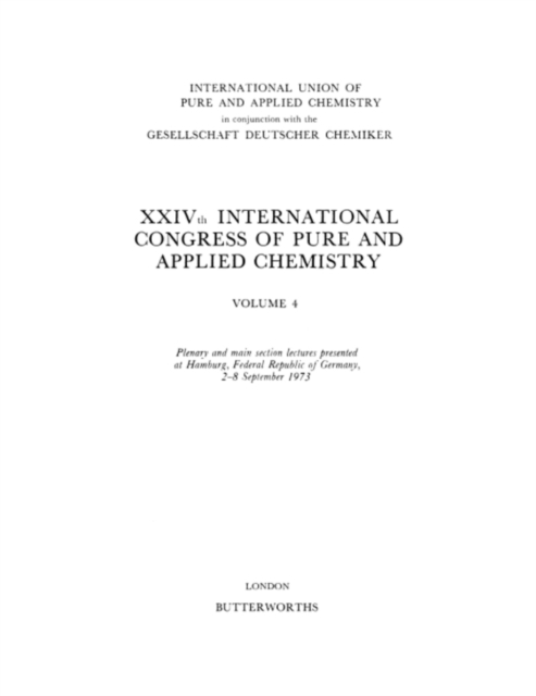 XXIVth International Congress of Pure and Applied Chemistry