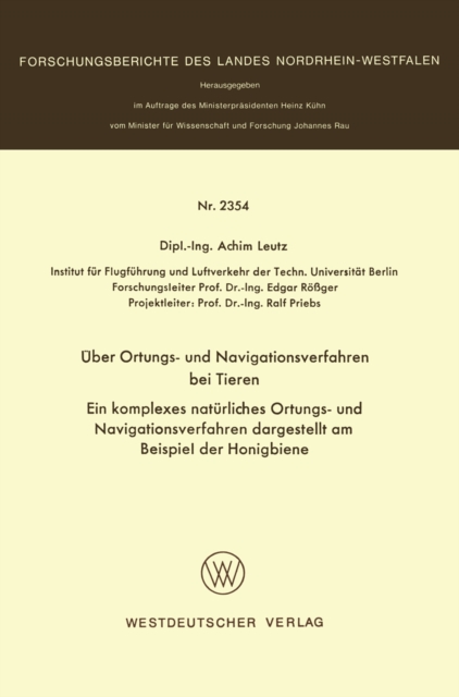 Über Ortungs- und Navigationsverfahren bei Tieren