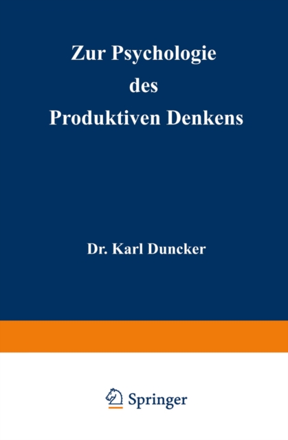Zur Psychologie des produktiven Denkens