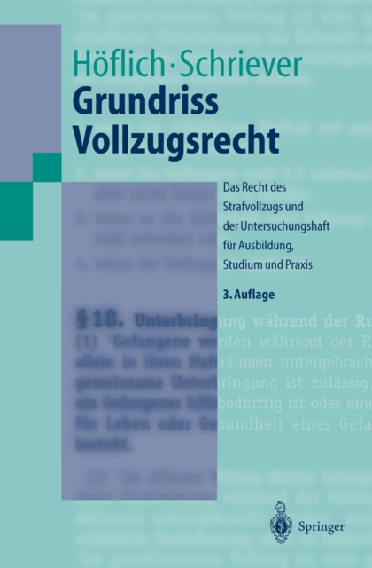 Grundriss Vollzugsrecht