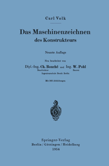 Das Maschinenzeichnen des Konstrukteurs