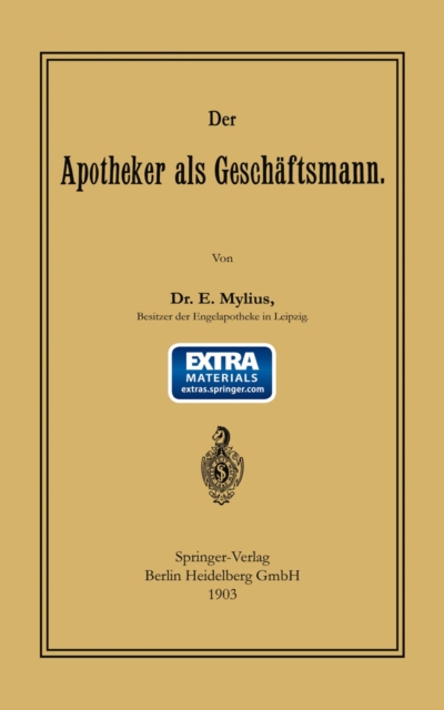 Der Apotheker als Geschäftsmann
