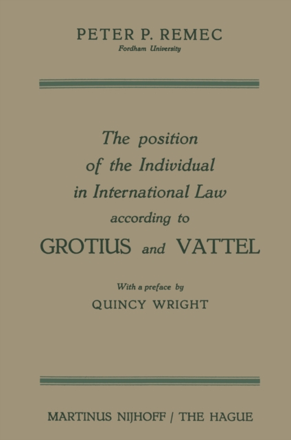 Position of the Individual in International Law according to Grotius and Vattel